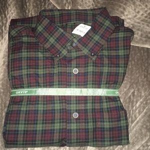 NWT Orvis plaid button down shirt in SZ M